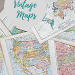 Wonderful Free Printable Vintage Maps To Download   Pillar Box Blue   Printable Map Paper