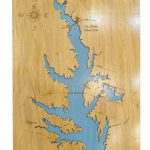 Wood Laser Cut Map Of Lake Conroe Texas Topographical | Etsy   Map Of Lake Conroe Texas