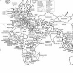 World Map Black And White With Countries   Maydan.mouldings.co   Free Printable World Map With Country Names