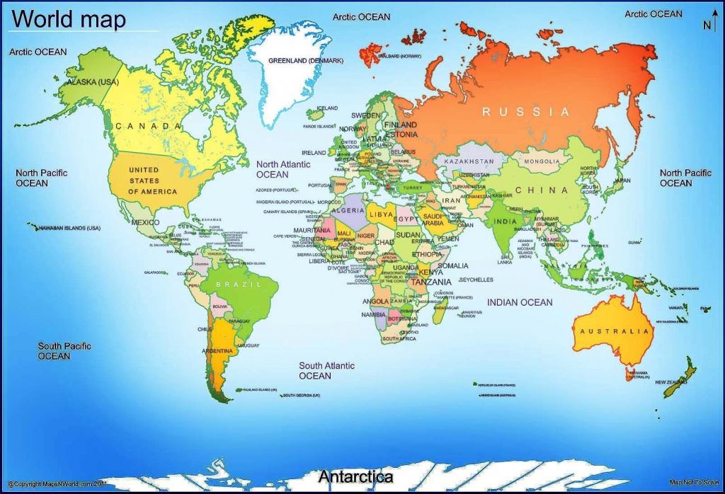 World Map - Free Large Images | Maps | World Map With Countries, Map - Free Large Printable World Map
