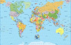 World Map With Cities Printable