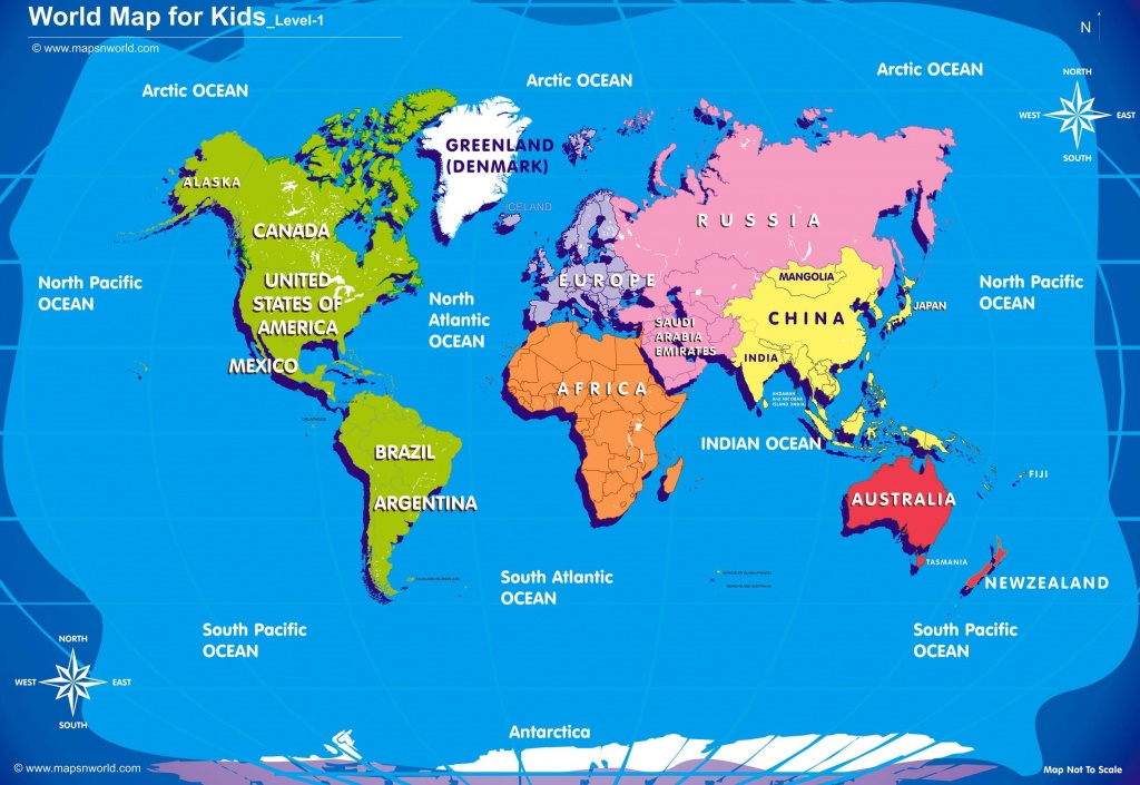 World Map Kids Printable - Kid Friendly World Map Printable