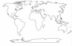 Continents Outline Map Printable