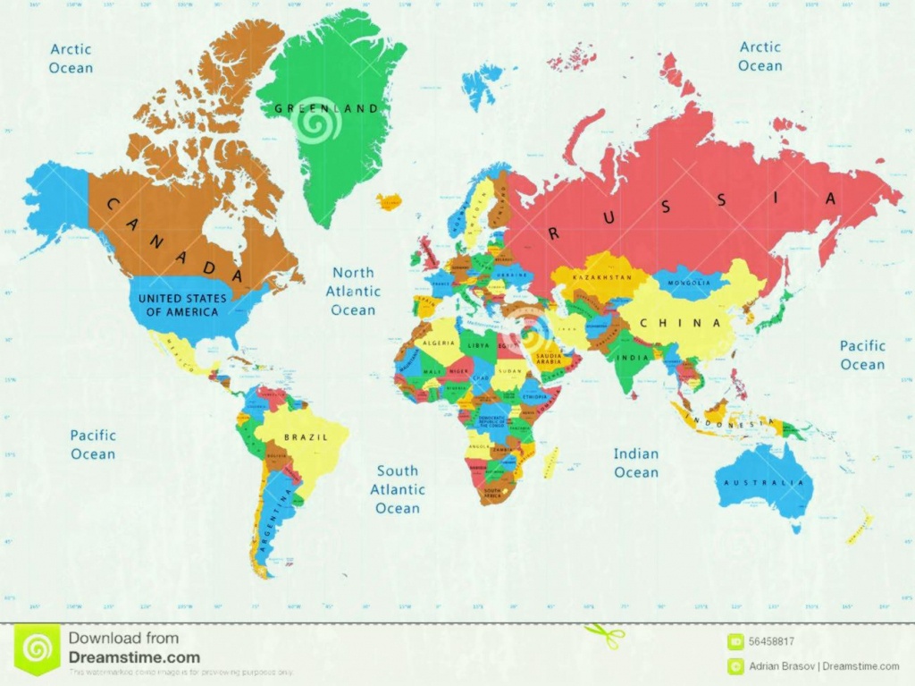 World Map Simple Labeled | Sitedesignco - Large Printable World Map Labeled