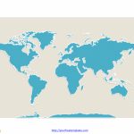 World Map With Continents   Free Powerpoint Templates   Continents Of The World Map Printable
