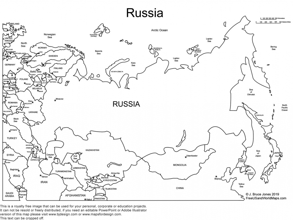 Blank Russia Map Printable Printable Maps