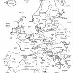 World Regional Printable, Blank Maps • Royalty Free, Jpg   Printable Black And White Map Of Europe