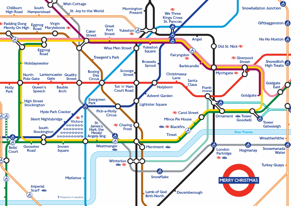 Xmas 20Map Random 2 London Underground Map Printable Throughout - Printable London Tube Map
