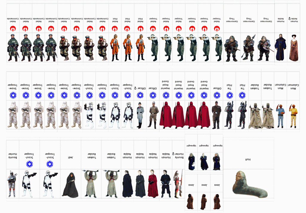 Zen Star Wars Paper Miniatures - Star Wars Miniatures Printable Maps